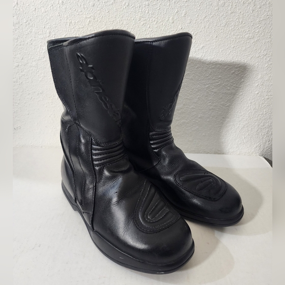 Alpinestars Gore-Tex Waterproof Motorcycle Riding Boots Black Leather Unisex 39 - Picture 1 of 10
